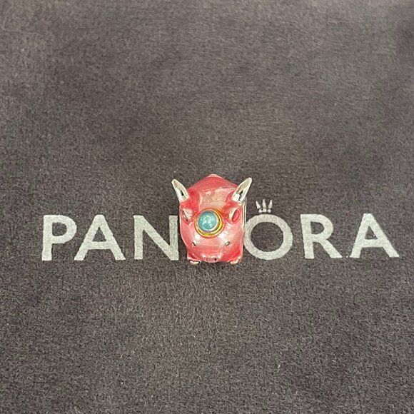 Pandora Flying Unicorn Pig Charm - Picture 1 of 6